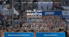Desktop Screenshot of oslomaraton.no