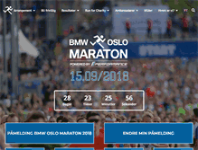Tablet Screenshot of oslomaraton.no